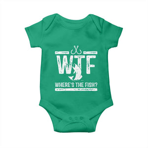 Where Is The Fish Baby Onesie Funny WTF Fishing Gift TS12 Irish Green Print Your Wear