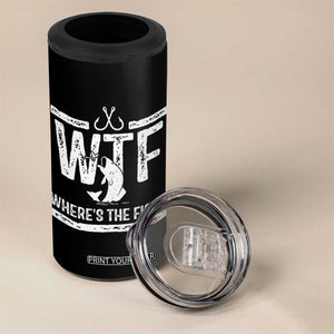 Where Is The Fish 4 in 1 Can Cooler Tumbler Funny WTF Fishing Gift TS12 Print Your Wear