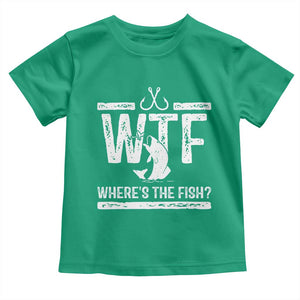 Where Is The Fish Toddler T Shirt Funny WTF Fishing Gift TS12 Irish Green Print Your Wear