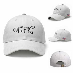 WTF Where Is The Fish Baseball Cap Funny Fisherman Gift TS12 Baseball Cap Universal Fit White Print Your Wear