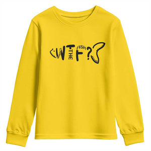 WTF Where Is The Fish Youth Sweatshirt Funny Fisherman Gift TS12 Daisy Print Your Wear
