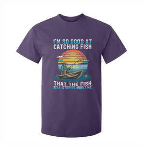 Funny Fishing T Shirt For Kid Im So Good At Catching Fish Gift TS12 Purple Print Your Wear