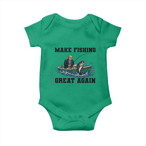 Funny Trump Baby Onesie Make Fishing Great Again American Flag Gift TS12 Irish Green Print Your Wear