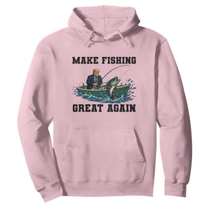 Funny Trump Hoodie Make Fishing Great Again American Flag Gift TS12 Light Pink Print Your Wear