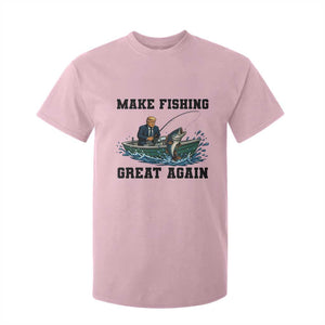 Funny Trump T Shirt For Kid Make Fishing Great Again American Flag Gift TS12 Light Pink Print Your Wear