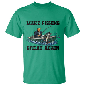 Funny Trump T Shirt Make Fishing Great Again American Flag Gift TS12 Irish Green Print Your Wear