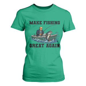 Funny Trump T Shirt For Women Make Fishing Great Again American Flag Gift TS12 Irish Green Print Your Wear