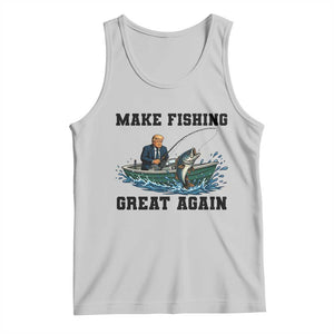 Funny Trump Tank Top Make Fishing Great Again American Flag Gift TS12 Ash Print Your Wear