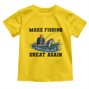 Funny Trump Toddler T Shirt Make Fishing Great Again American Flag Gift TS12 Daisy Print Your Wear