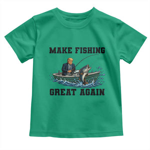 Funny Trump Toddler T Shirt Make Fishing Great Again American Flag Gift TS12 Irish Green Print Your Wear