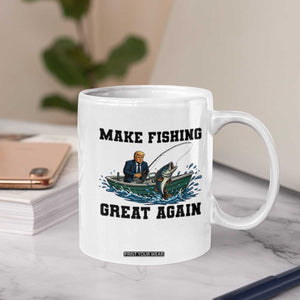 Funny Trump Coffee Mug Make Fishing Great Again American Flag Gift TS12 Print Your Wear