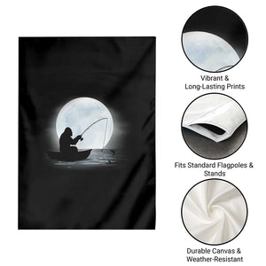 Funny Fisherman Gift Garden Flag Bigfoot Fishing TS12 Print Your Wear