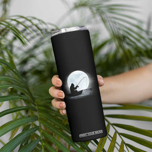 Funny Fisherman Gift Skinny Tumbler Bigfoot Fishing TS12 Print Your Wear