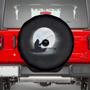 Funny Fisherman Gift Spare Tire Cover Bigfoot Fishing TS12 Black Print Your Wear