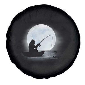 Funny Fisherman Gift Spare Tire Cover Bigfoot Fishing TS12 Print Your Wear