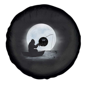 Funny Fisherman Gift Spare Tire Cover Bigfoot Fishing TS12 Print Your Wear