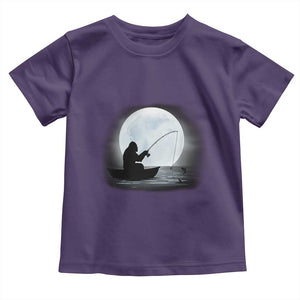 Funny Fisherman Gift Toddler T Shirt Bigfoot Fishing TS12 Purple Print Your Wear