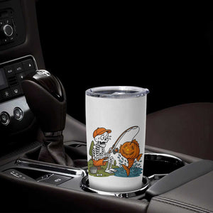 Halloween Fishing Lover Tumbler Cup Skeleton Humor Gift TS12 Print Your Wear