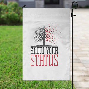 HIV Awareness Month Garden Flag Know Your Status Prevention Support Gift TS12 Print Your Wear