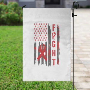 Fight For A Cure HIV AIDS Awareness Garden Flag Patriotic Red Ribbon Gift TS12 Print Your Wear