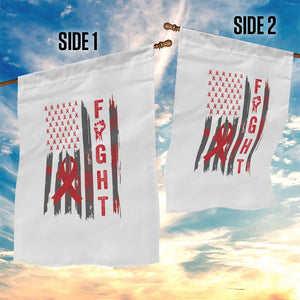 Fight For A Cure HIV AIDS Awareness Garden Flag Patriotic Red Ribbon Gift TS12 Print Your Wear