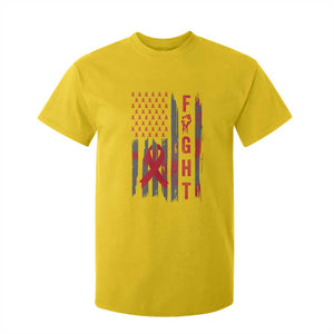 Fight For A Cure HIV AIDS Awareness T Shirt For Kid Patriotic Red Ribbon Gift TS12 Daisy Print Your Wear