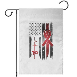 World AIDS Day Garden Flag American Flag Red Ribbon Gift TS12 White Print Your Wear