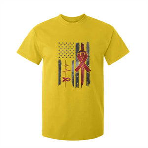 World AIDS Day T Shirt For Kid American Flag Red Ribbon Gift TS12 Daisy Print Your Wear