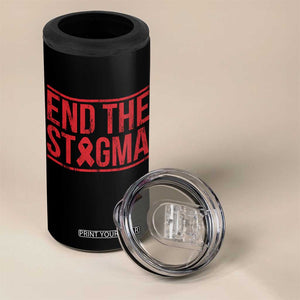HIV Awareness End The Stigma 4 in 1 Can Cooler Tumbler Support Empowerment Gift TS12 Print Your Wear