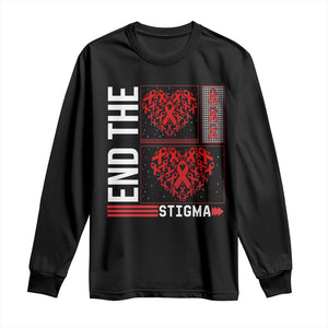 HIV Awareness End The Stigma Long Sleeve Shirt World AIDS Day Gift TS12 Black Print Your Wear