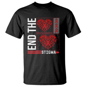 HIV Awareness End The Stigma T Shirt World AIDS Day Gift TS12 Black Print Your Wear