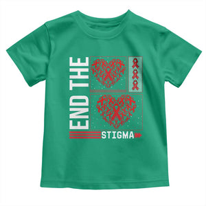 HIV Awareness End The Stigma Toddler T Shirt World AIDS Day Gift TS12 Irish Green Print Your Wear