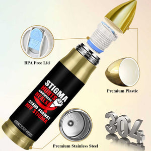 Stigma Hurts Awareness Heals Bullet Tumbler HIV Awareness Red Ribbon Support Gift TS12 Print Your Wear