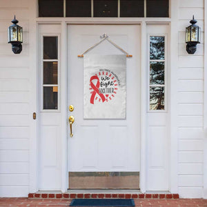 HIV Awareness Red Ribbon Support Gift Garden Flag We Fight Together TS12 Print Your Wear