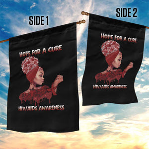 Hope For A Cure HIV Awareness Garden Flag Support Squad Gift TS12 Print Your Wear