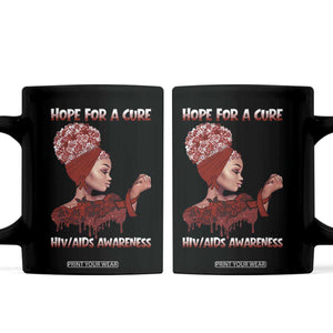 Hope For A Cure HIV Awareness Coffee Mug Support Squad Gift TS12 Black Print Your Wear