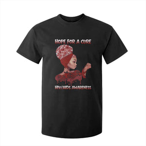 Hope For A Cure HIV Awareness T Shirt For Kid Support Squad Gift TS12 Black Print Your Wear