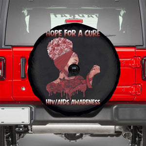 Hope For A Cure HIV Awareness Spare Tire Cover Support Squad Gift TS12 Black Print Your Wear