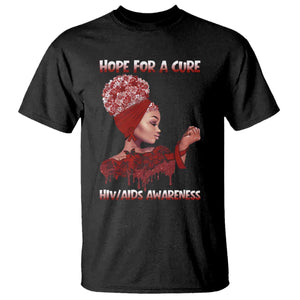 Hope For A Cure HIV Awareness T Shirt Support Squad Gift TS12 Black Print Your Wear