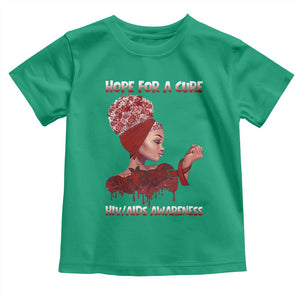 Hope For A Cure HIV Awareness Toddler T Shirt Support Squad Gift TS12 Irish Green Print Your Wear