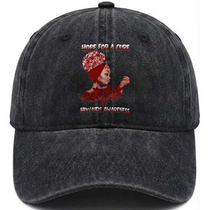 Hope For A Cure HIV Awareness Washed Cotton Baseball Cap Support Squad Gift TS12 Print Your Wear