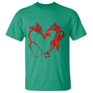 Healthcare Hero HIV Awareness T Shirt Red Ribbon Support Gift TS12 Irish Green Print Your Wear