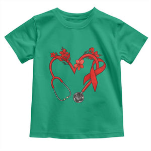 Healthcare Hero HIV Awareness Toddler T Shirt Red Ribbon Support Gift TS12 Irish Green Print Your Wear