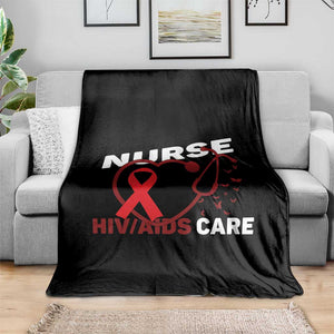 Healthcare Hero HIV AIDS Care Nurse Gift Throw Blanket TS12 Print Your Wear