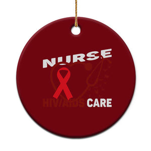 Healthcare Hero HIV AIDS Care Nurse Gift Ceramic Ornament TS12 1pc Red Print Your Wear