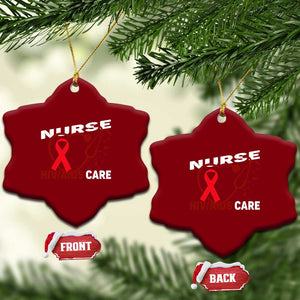 Healthcare Hero HIV AIDS Care Nurse Gift Ceramic Ornament TS12 Print Your Wear