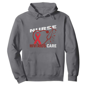 Healthcare Hero HIV AIDS Care Nurse Gift Hoodie TS12 Charcoal Print Your Wear
