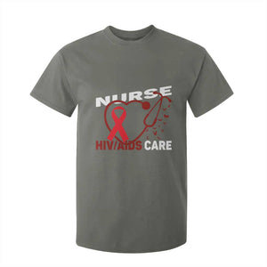 Healthcare Hero HIV AIDS Care Nurse Gift T Shirt For Kid TS12 Military Green Print Your Wear