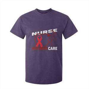 Healthcare Hero HIV AIDS Care Nurse Gift T Shirt For Kid TS12 Purple Print Your Wear