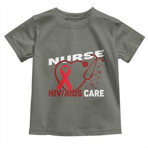 Healthcare Hero HIV AIDS Care Nurse Gift Toddler T Shirt TS12 Military Green Print Your Wear